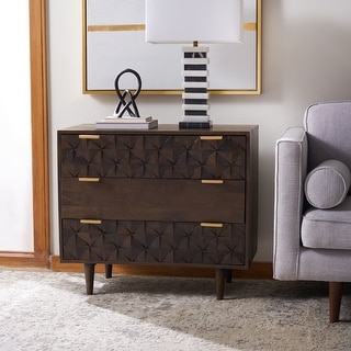 SAFAVIEH Zinnia 3-Drawer Storage Bedroom Chest