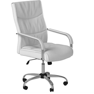 Furniwell Faux Leather High-Back Executive Ergonomic Office Desk Chair