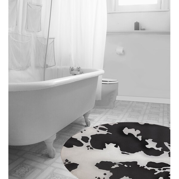 SADDLEBACK BLACK Bath Rug By Kavka Designs
