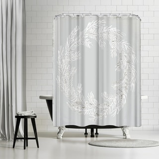 Americanflat - Snowy Wreath Iii by PI Holiday Collection - Shower Curtain