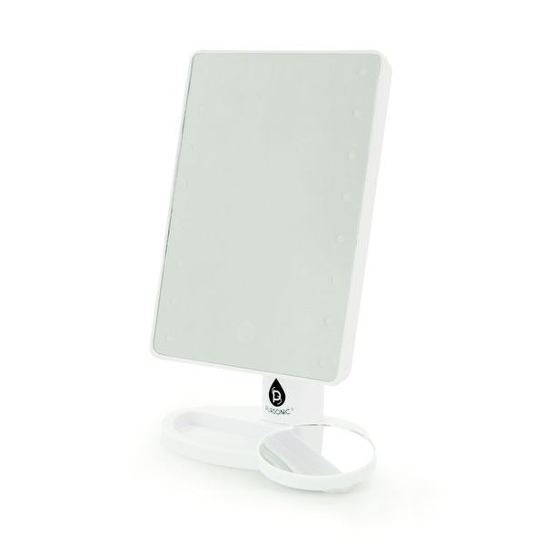 Pursonic LED Dimmable Touch Vanity Mirror With Detachable Mirror White