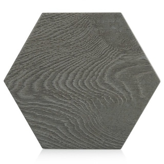 Industry Tile 8x10 Woodside Hexagon Porcelain Grafito Floor/Wall Tile (9.9 sq. ft. per box)