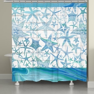 Starfish Waves Shower Curtain