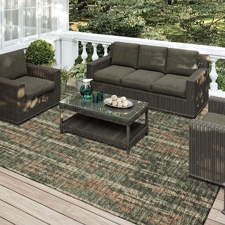 Indoor/Outdoor Rylee Modern Stripes Washable Rug