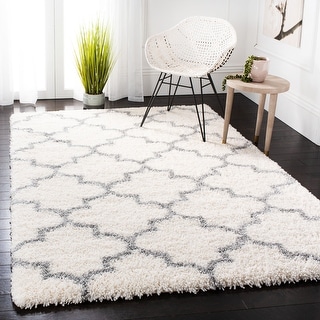 SAFAVIEH Fontana Shag Casandra Trellis 2-inch Thick Rug
