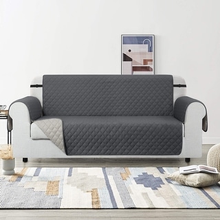 CHUN YI Sofa Slipcover Reversible with Elastic Straps