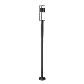 Luca 1 Light Outdoor Post Mounted Fixture - Black