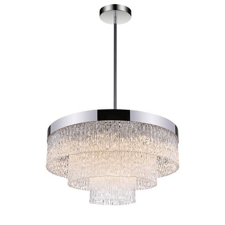 Carlotta 12 Light Down Chandelier With Chrome Finish