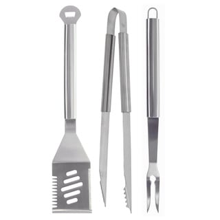 Mr. Bar-B-Q 3-piece Stainless Steel Tool Set