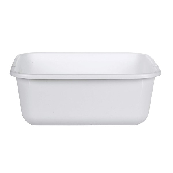 Rubbermaid 2951-AR WHT Rectangle Dish pan 11.4-Quart, White
