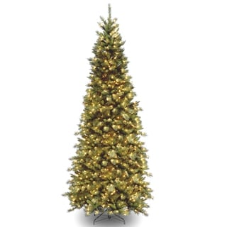 10 ft. Tiffany Fir Slim Tree with Clear Lights - 10ft.