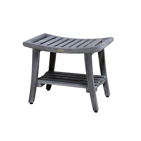 CoastalVogue SensiHarmony 24in Wide ShowerBench in a Gray Finish
