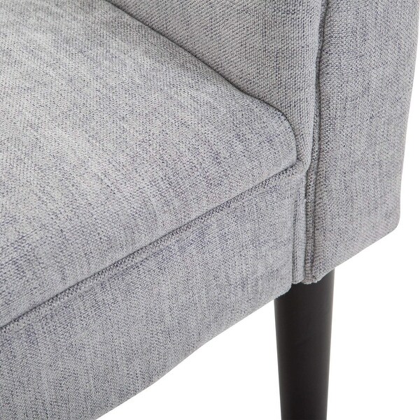 52" Linen Upholstered Vanity Accent Ottoman Bench With Armrests - 18*52*23