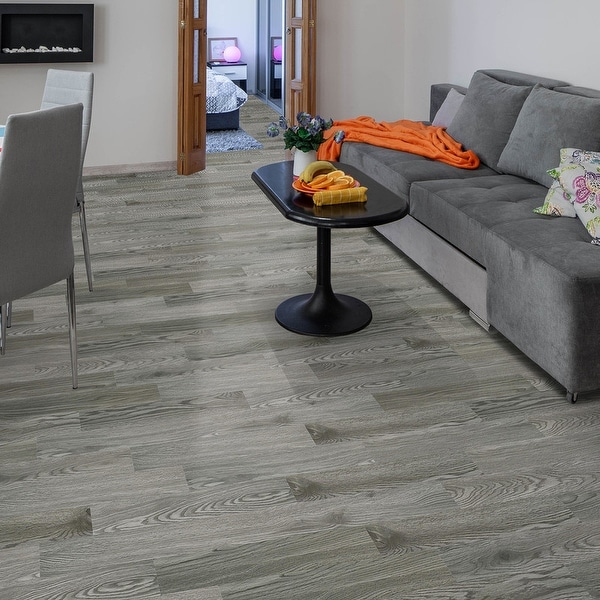 Lucida Peel and Stick Vinyl Floor Tiles Wood Look Planks