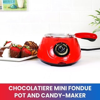 Total Chef Chocolatiere Electric Melter and Fondue Pot for Chocolate and Candy Melts, 8.8 oz (250 g)