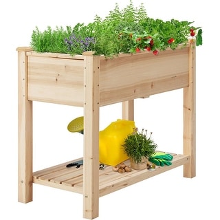 34x18x30 Inch Raised Garden Bed Planter Box