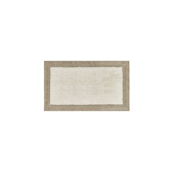 Madison Park Eastridge Taupe Cotton Bath Rug