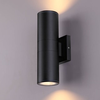Up Down Outdoor Wall Light, IP65 Waterproof Alumnium Integrated Cylinder LED