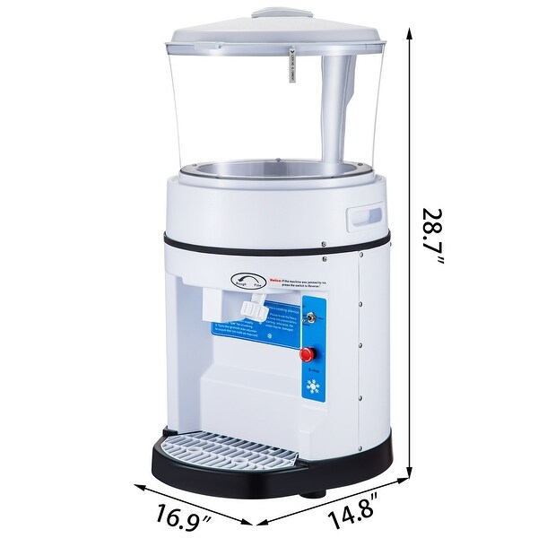 VEVOR 110V Commercial Ice Shaver Crusher 1100LBS/H with 17.6 LBS Hopper 350W Tabletop Electric Snow Cone Maker