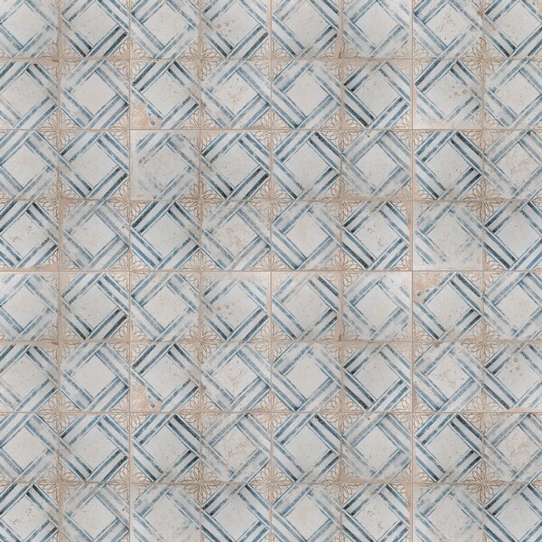 Merola Tile Kings Root Lattice 17.75x17.75-inch Ceramic Floor and Wall Tile - CASE