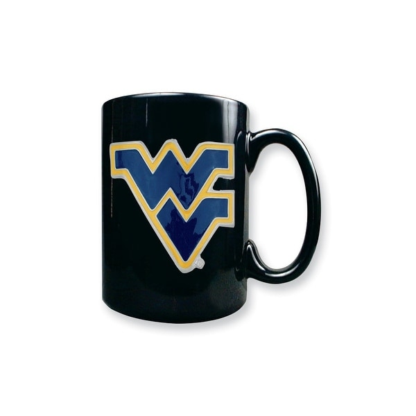 Collegiate West Virginia University 15 Oz. Black Ceramic Mug