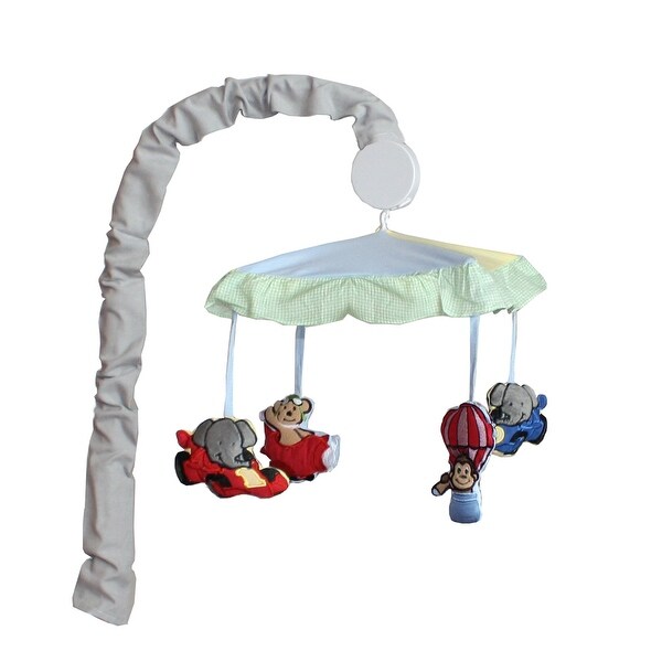 BabyFad Animal Zoom 9 piece Boys' Baby Crib Bedding Set