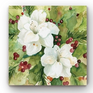 Watercolor Holly -Gallery Wrapped Canvas