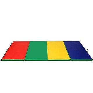 4'x10'x2'' Gymnastics Mat Folding Anti-Tear Gymnastics Panel Mats
