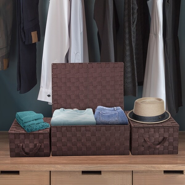 Woven Storage Basket Set - N/A