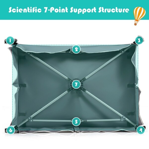 4-in-1 Convertible Portable Baby Play yard with Toys and Music Player - 40''x 29'' x 44'' (L x W x H)