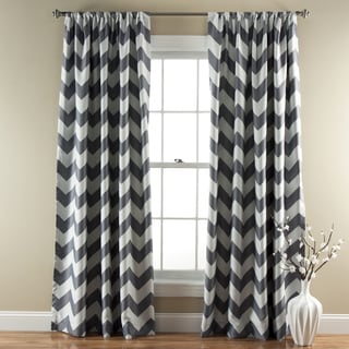 Lush Decor Chevron Blackout Curtains Panel Pair - 52"W x 84"L