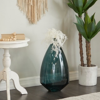 Blue Glass Modern Vase