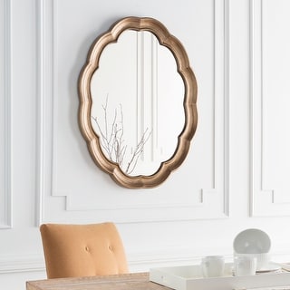 Artistic Weavers Walter Aged Gold Frame Oval Wall Mirror - 30" x 40"