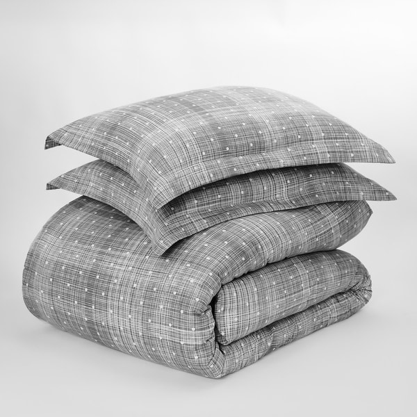 Soft Essentials Oversized Polka Dot 3-piece Duvet Cover Set