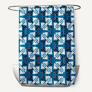 71 x 74-inch Jodhpur Ditsy Geometric Print Shower Curtain