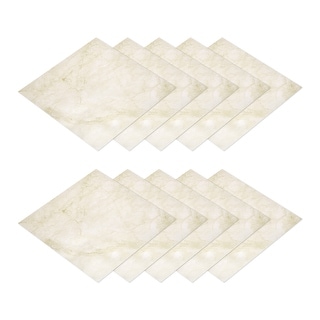 Peel and Stick Floor Tile, 10Pcs Shiny Crystal for Kitchen