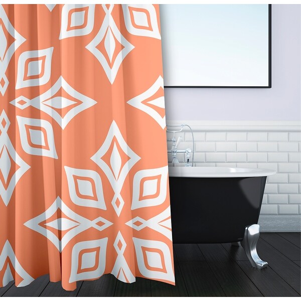 71 x 74-inch Beach Star Geometric Print Shower Curtain