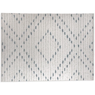PARSON WHITE & BLUE Bath Rug By Kavka Designs