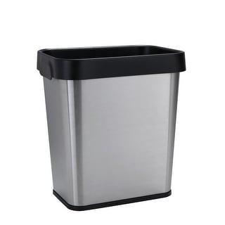Bath Bliss 8L Stainless Steel Waste Bin - 9.84" x 6.69" x 10.63"