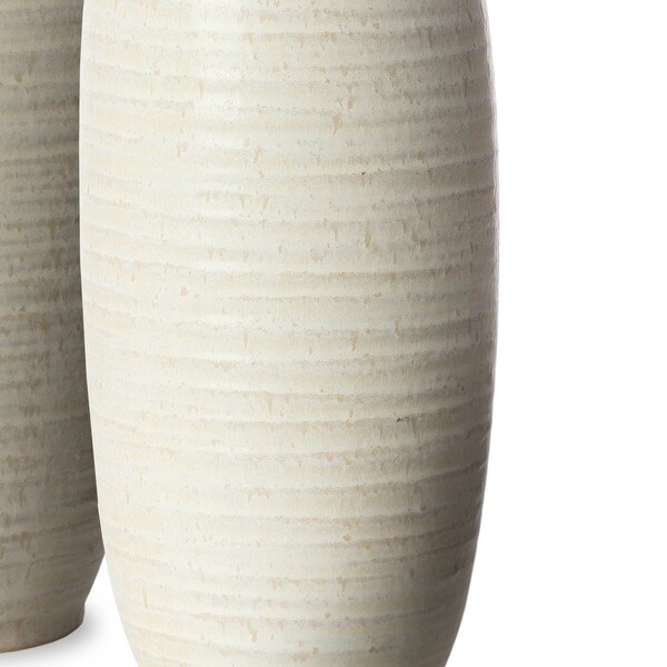 Mathew Textured Detail Vases (Set of 2)