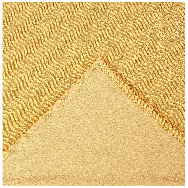 Better Trends Natick in Wavy Channel Stripes Design 100% Cotton Tufted Bedspreads & Shams Machine Washable Tumble Dry