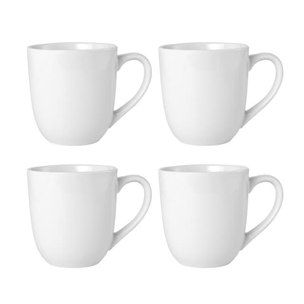 Fitz and Floyd Coupe White 16 piece Dinnerware Set (Service for 4)