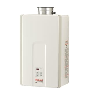 Rinnai Tankless Water Heater (Residential, Interior, max. Btu 150,000, 6.3gpm) V65iN White