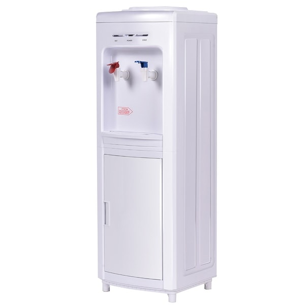 5 Gallon Top Loading Water Dispenser with Storage Cabinet