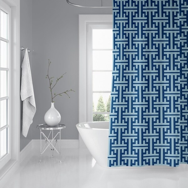 HINGE BLUE Shower Curtain By Kavka Designs