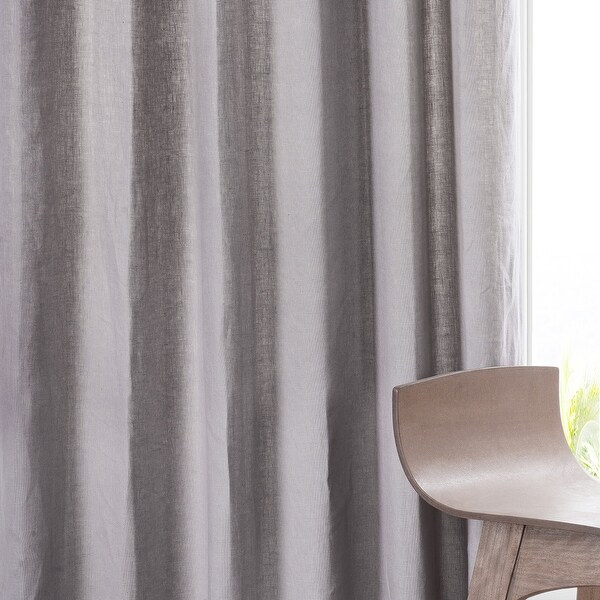 Exclusive Fabrics French Linen Lined Curtain Panel (1 Panel)