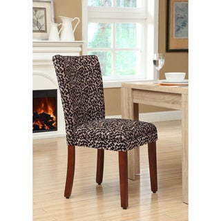 HomePop Leopard Parsons Chairs (Set of 2) - N/A