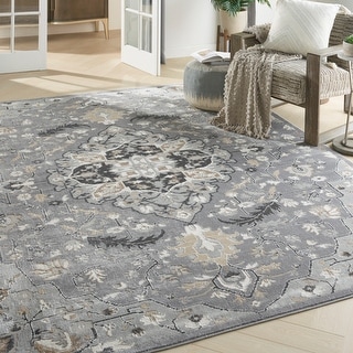 Nourison Elation Persian Floral Medallion Area Rug