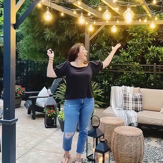 120V 35ft Giant Globe LED Patio 7 String Light Dimmable Outdoor Light - 7-35