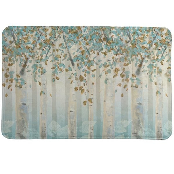 Laural Home Whimsical Forest Memory Foam Rug